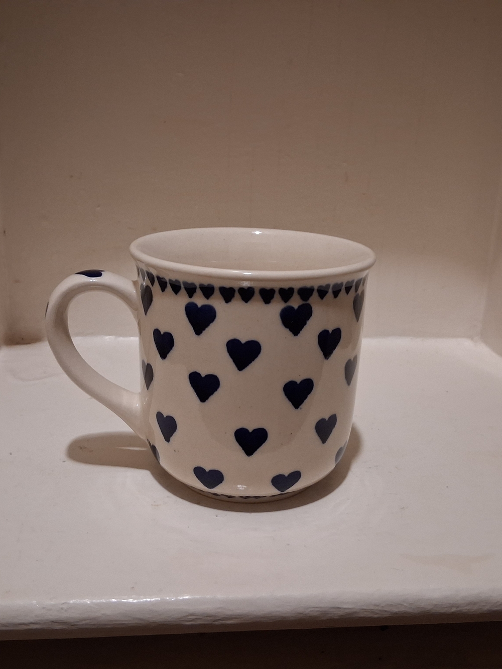 Vintage Polish Pottery Stoneware Mug